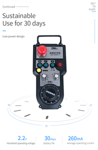 CNC fresatura MPG senza fili volantino ATWGP lavorazione CNC parte 6 asse telecomando per fanuc CNC Controller al plasma E-stop - Product Image 5