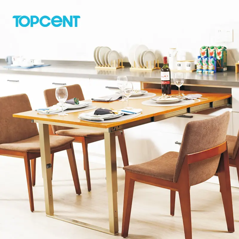 Planche froide système d'extension de Table coulissant, tiroir d'extension en aluminium multi-pliable, glissière de Table à manger pour la cuisine