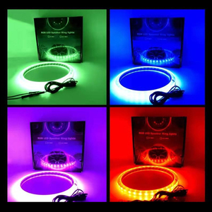 RGB App kontrolü, çok renkli, müzik modu, kısılabilir, 6.5 inç RGB hoparlör halkası ışıkları, bluetooth APP kontrollü - Product Image 4