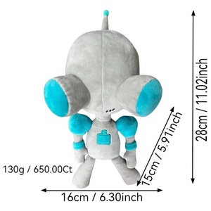3D Eye Alien <strong>Invader</strong> plush toy <strong>Invader</strong>.Zim Jim Toy doll - Product Image 2