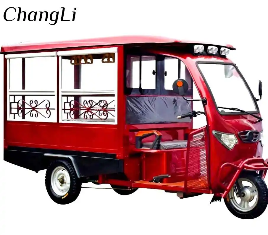 Eléctrico Triciclo de pasajeros lleva 8-10 pasajeros taxi pasajero triciclos