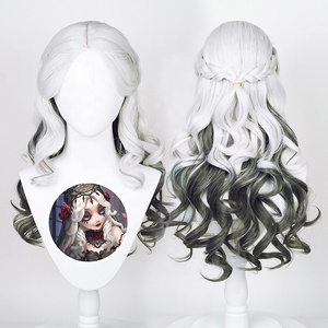 Toptan kimlik V Cosplay 60cm uzun kıvırcık Ada Mesmer sonsuz gece peruk sentetik Anime cadılar bayramı partisi Cosplay peruk - Product Image 1