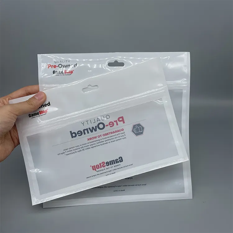 Прозрачные пластиковые пакеты на застежке-молнии, Индивидуальный размер, прозрачный чехол для телефона, электронные аксессуары, упаковочный пакет с отверстием для подвешивания