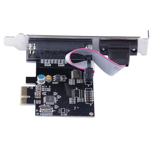 Customized 1 Series <strong>PCI</strong>-E1 Adapter Card 1S+1P with 25PIN Parallel Port and 9PIN Serial Port Computer Accessories - Product Image 5