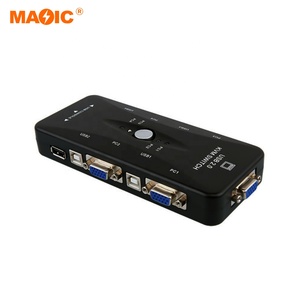 4 Port Usb 2.0 Vga Splitter Kvm Switch Usb 2.0 KVM Switch Vga Switch Box for Laptop Printer Mouse <strong>Keyboard</strong> - Product Image 5