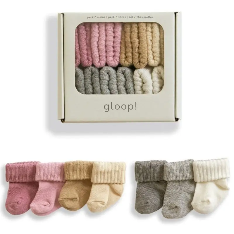 Hochwertige Baby Geschenk box Socken und Stirnband Neugeborene Socken Papier box für Socke