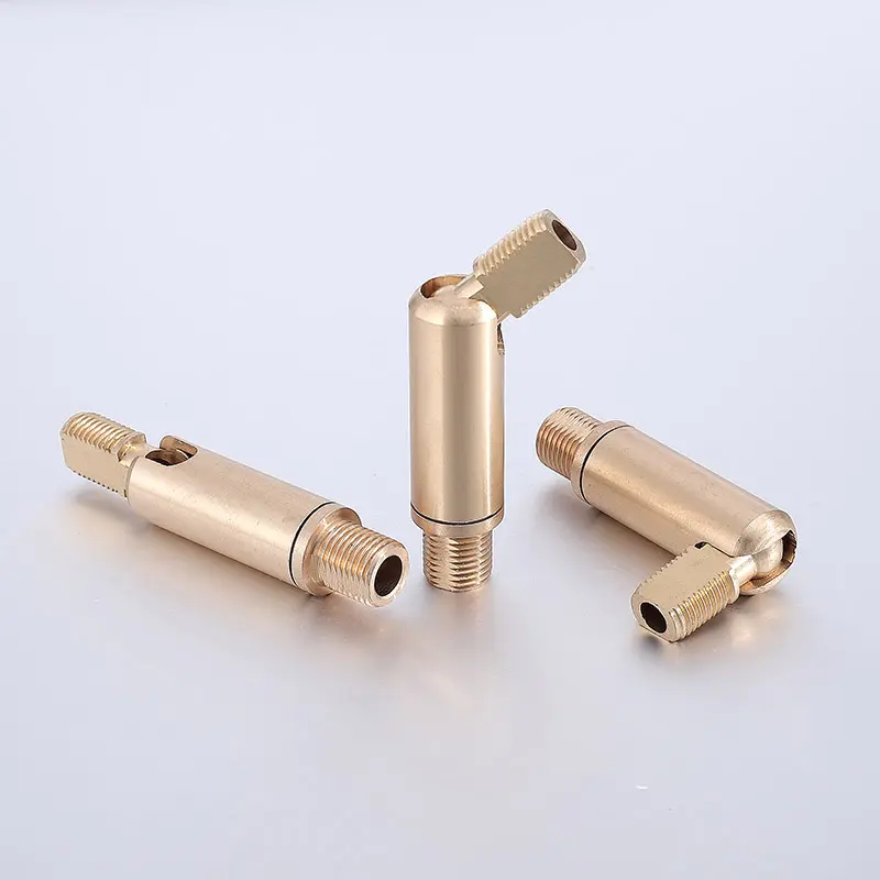 High Quality Brass 90 Degree Hardware Swivel Joint With M8/M10 Thread For Lamp