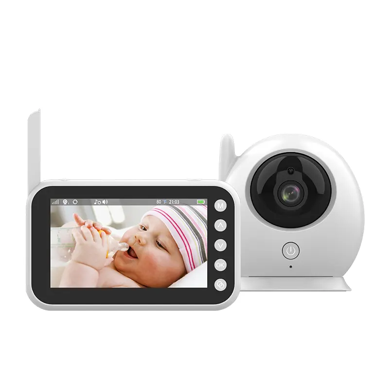 Baby monitor camera 4.3 schermo 720p 2way wireless baby monitoring Camera visione notturna Cry sound temperature baby monitor