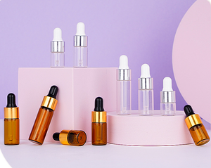 Easy to Carry Small Size 1ml 2ml 3ml 4ml 5ml Amber <strong>Dropper</strong> <strong>Bottle</strong> Using for Cosmetic - Product Image 1