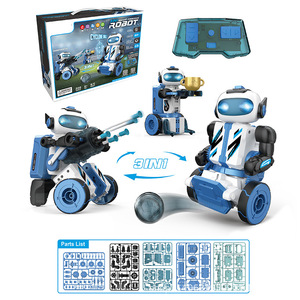 Kinder STEM Pädagogische Programmierung Roboter-Baukasten Multifunktion ale Fernbedienung Intelligenter Schieß roboter Modells pielzeug