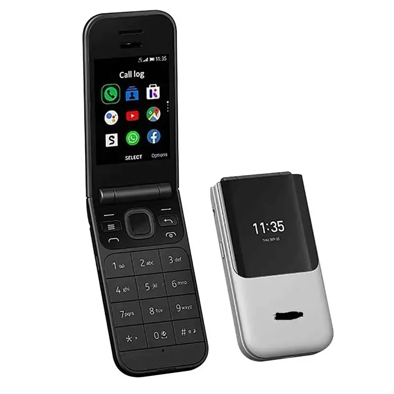 Teléfono móvil 2720 GSM 2G teléfono plegable de tarjeta dual sin teléfono inteligente para ancianos y estudiantes mayores tarjeta TF Sim