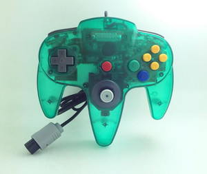 Gamepad di alta qualità N64 cablato con maniglia trasparente compatibile con N64 Controller di interfaccia di colore trasparente - Product Image 3