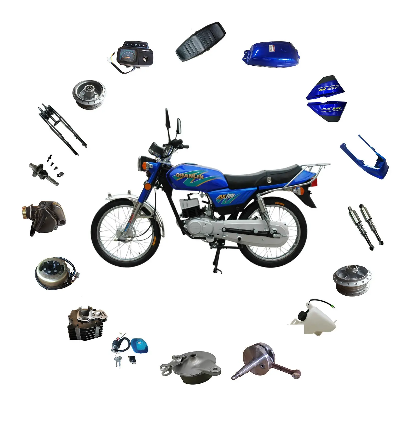 Запасные части для мотоцикла AX100