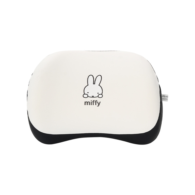 Ice silk memory foam Miffy headrest, beige
