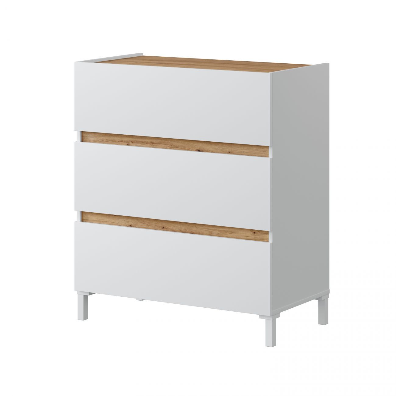Couleur: Artik White (Matt White) - Nodi Oak