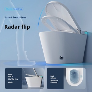 Modern Intelligent Electric One-Piece Toilet Bowl Automatic Smart Remote Control Seat Heating Floor Mounted Elongated Square - Product Image 5