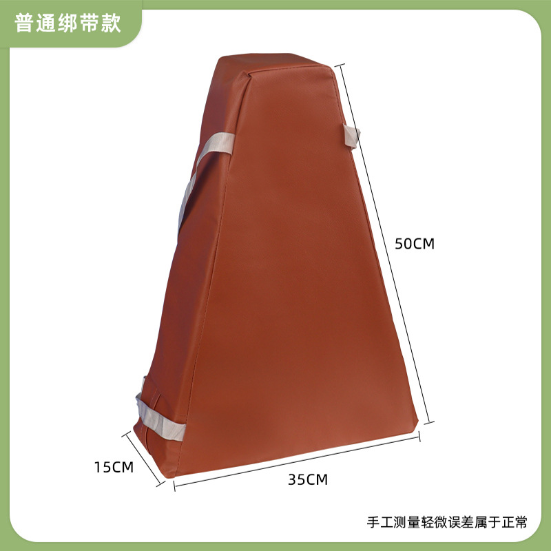 Standard trapezoidal pad, 50-35-15 PU, brown surface, for fixing.