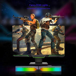 Barra de sonido multimedia colorida LED 2 en 1 desmontable 2.0CH RGB Gaming PC ordenador altavoz barra de sonido con cable - Product Image 5