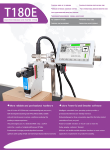 Hoch auflösende industrielle Barcode-Codier maschine WeiShuo T180E TIJ Thermo tinten strahl drucker für Verfalls datum GS1 Code Dot Matrix - Product Image 4