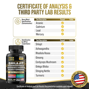 Shilajit <strong>Capsules</strong> Herbal Supplement Extract Form Shilajit for Muscle Support Ashwagandha Rhodiola Rosea <strong>Panax</strong> Ginseng Sea Moss - Product Image 4