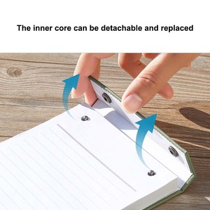 Nhà Máy Bán buôn A5 A6 bìa cứng máy tính xách tay tùy chỉnh bên trong trang lót lưới trống in logo cao cấp dày giấy viết - Product Image 5