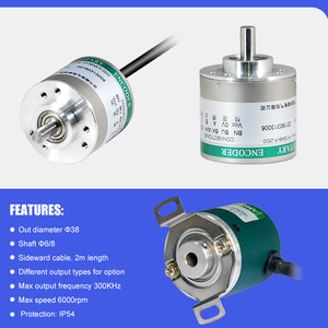 TOKY6mmソリッドシャフトロータリーエンコーダー200パルス電圧出力DC8-26Vインクリメンタルエンコーダー - Product Image 6