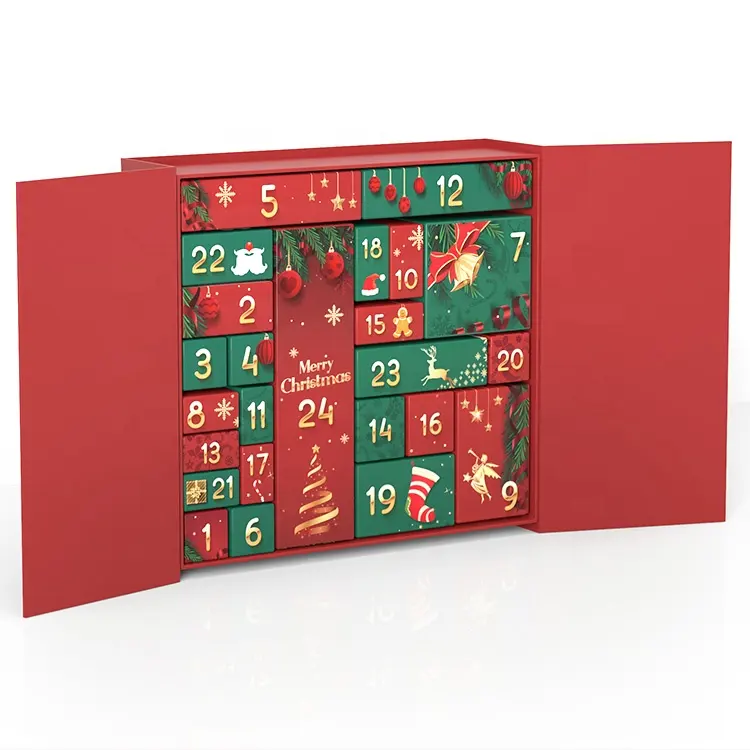 Idee per nuovi prodotti 2022 set regalo per il trucco calendario dell'avvento per le donne regalo di natale vendita intera oem accettato