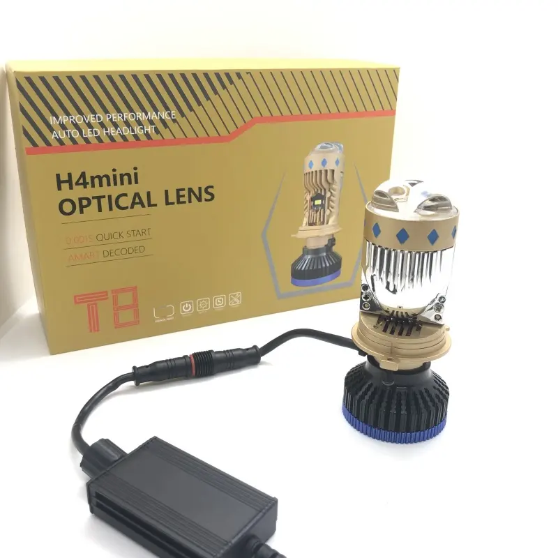 Peças de automóvel luzes led 75w y7 t8 laser h4 mini lente do projetor led faróis automotivos diodo emissor de luz dupla farol do carro