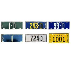 License Plates of Suriname and the Grenadines Custom Embossed Blank Sublimation Car Aluminum License Plates - Product Image 2