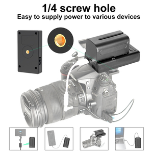 ZGCINE-Adaptador de corriente de salida múltiple, placa adaptadora de batería de carga rápida np-f NP-F550 F750 F970, cargador de batería, salida de D-TAP - Product Image 5