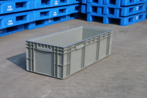 NEXARA EU41028 Caja logística anticaída duradera Cajas de plástico PP sólidas apilables y encajables - Product Image 3