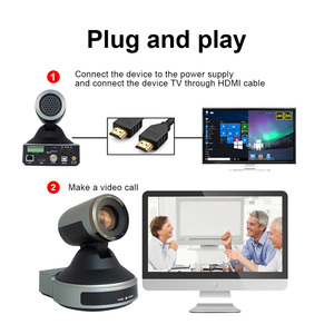 12X Zoom 2MP HD-SDI HD-MI 3-in-1ビデオ会議カメラライブストリーミングミーティングPTZ Technology Network CMOS Sensor RTMP Protocol - Product Image 5