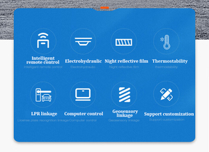 Khí công nhà máy tác động thử nghiệm tiêu chuẩn <span class=keywords><strong>roadblock</strong></span> tùy chỉnh thép không gỉ thủy lực tự động chặn đường chống va chạm - Product Image 5