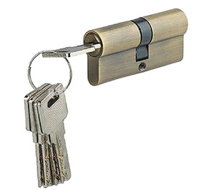 Cilindro de perfil de mortaja El mejor diseño clásico Cilindro de cerradura de aluminio de estilo europeo con llave de computadora - Product Image 1