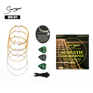 Professionelles hochwertiges Gitarren 6-Saiten-Set Pack hochakustik-Gitarrensaiten mit 3 Auswahlen