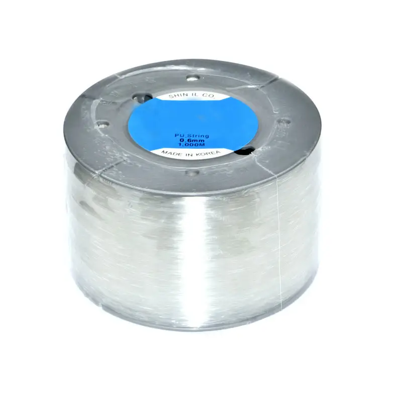 Línea de cuerda de cristal elástica fuerte de 1000 metros, 0,4mm, 0,6mm, 0,8mm, 1,0mm, línea de fabricación de pulseras con cuentas DIY, hilo de Pu