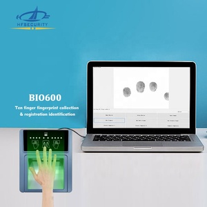 HFSecurity Bio600 10 parmak haddeleme tanıma desteği USB parmak izi okuyucu biyometri kayıt kiti ofis için