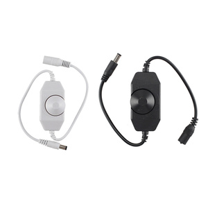 12V DC PWM manopola manuale LED Dimmer Switch con pulsante luce Dimmer cavo cavo modulatore Controller per LED Strip Light - Product Image 4