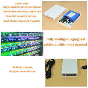 Mini UPS en línea con múltiples salidas 18000mAh DC12V9V5V batería de litio 220V voltaje de entrada protección contra rayos para enrutador WiFi - Product Image 4
