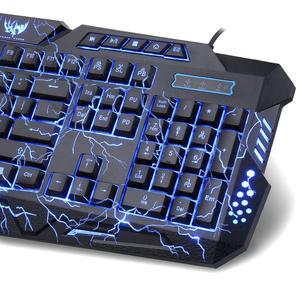 Retroilluminazione Della Tastiera LED Russo/Inglese di Layout USB Wired Colorful Ufficio tastiera Gaming - Product Image 5