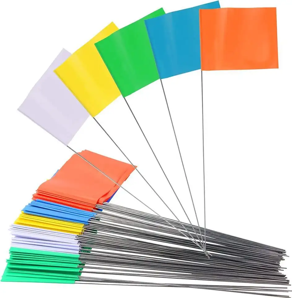 Großhandel mehrfarbige PVC-Markierung flagge mit Reflexion