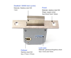 Nhà máy-bền a45zdf chống trộm Lỗ mộng khóa Key unloack chết Bolt cho cửa thép bằng gỗ nhôm sắt kẽm vật liệu kim loại - Product Image 2