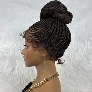 <strong>Jennifer</strong> High Quality Handmade Distressed Butterfly Braid Already Made Human Hair Wig