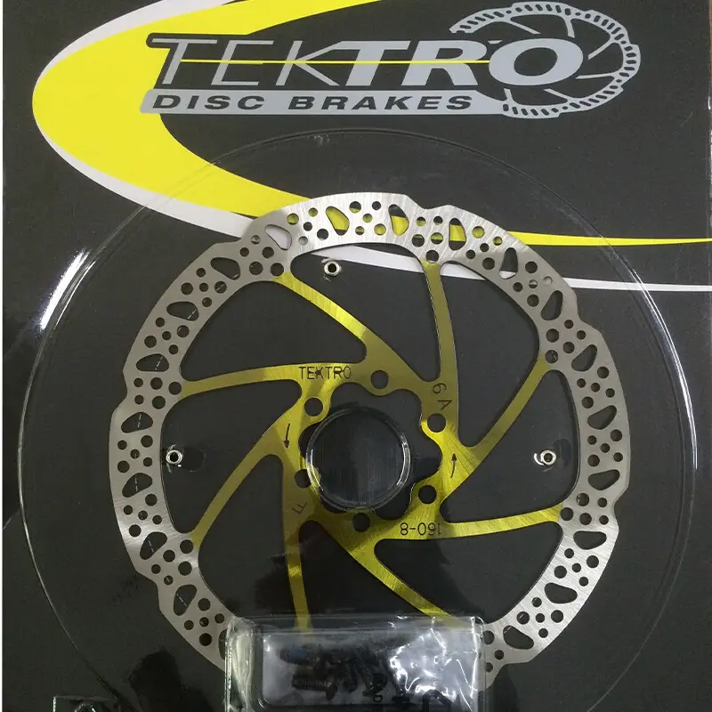 TEKTRO-Rotor de freno de disco ligero para bicicleta de montaña, Rotor de freno de disco poligonal de Color selectivo, TR160-8