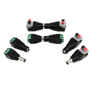 DC Plug <strong>Socket</strong> 5.5*2.1mm Solder-free Dc Male Female Head Terminal Monitoring Power Plug Button-type Dc Head Connector - Product Image 6