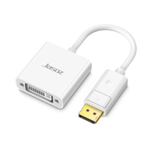 1080P 60Hz DisplayPort DP DVIアダプタDisplayPortオスDVI-Dメスコンバータ対応コンピュータデスクトップスピーカー用 - Product Image 1