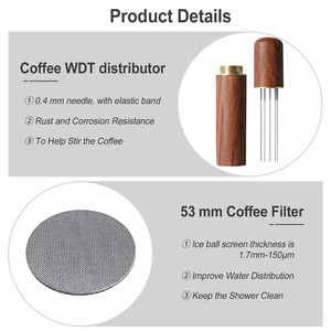 食品级WDT工具浓缩咖啡篡改木柄咖啡针分配器 - Product Image 4