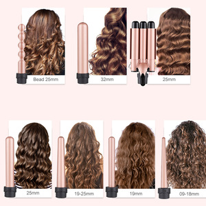 ชุดดัดผมอัตโนมัติ3กระบอกหมุน3กระบอกหมุนอัตโนมัติใช้แบนปรับอุณหภูมิได้ - Product Image 3