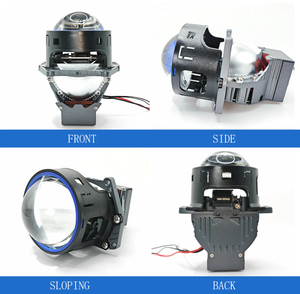 Idison T85 Công Suất Cao 95W 85W Chùm Thấp 3.0 Inch 12V Thủy Tinh Màu Xanh 6000K + 6000K Bóng Đèn Bi-LED Ống Kính Chiếu Ánh Sáng Xe LED Đèn Pha - Product Image 5