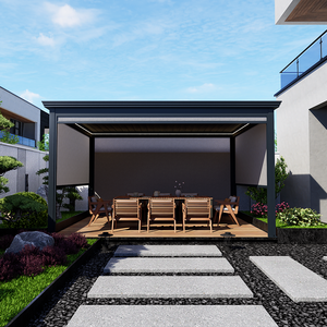 Cortina de Porta Deslizante Externa com Persianas de Pergola, Sistemas Zip, Acessórios, Motores de Sombreamento, Tela de Cortina Rolô - Product Image 3